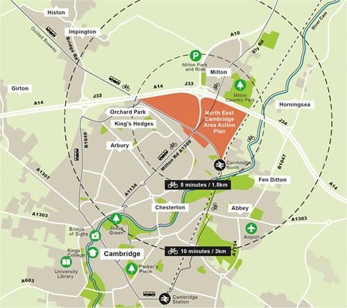 Map of the proposed site